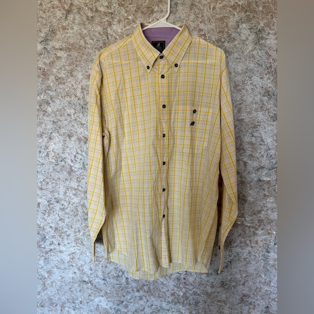 Yellow Plaid Button Down Shirt